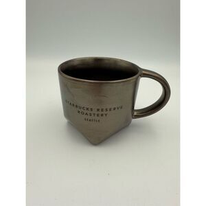 Starbucks Reserve Roastery Seattle Ceramic Faux Bronze Bevel 12oz Mug Metallic 2